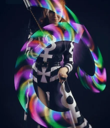 LED fény zsonglőr
